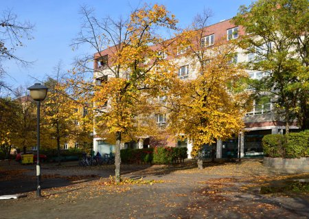 Autumn in the Neighborhood Schmargendorf in Berlin, the Capital City of Germany