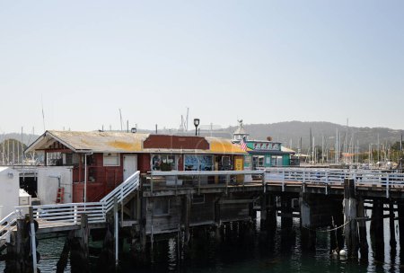 Wharf at the Pacific in the Town Monterey, California