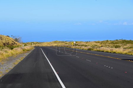 Panorama Road at the Kohala Coast on Big Island, Hawaii