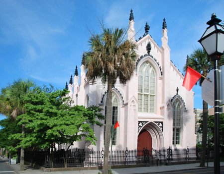 Foto de Iglesia Hiostorical en la Ciudad Vieja de Charleston, Carolina del Sur - Imagen libre de derechos