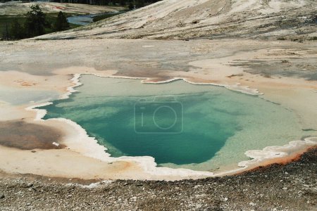 Hydrothermal Landscape in Yellowstone National Park, Wyoming
