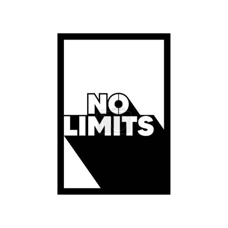 Illustration for No limits design panel for laser cutting - Royalty Free Image