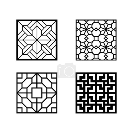Illustration for Pattern design for wall decor - Royalty Free Image