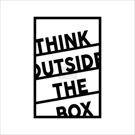 Illustration for Think outside the box design - Royalty Free Image