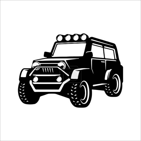 Illustration for Car silhoutte design for lasercutting - Royalty Free Image