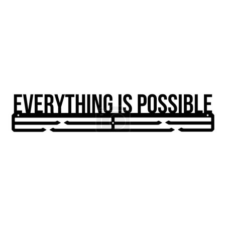 Illustration for Everything is possible sign - Royalty Free Image
