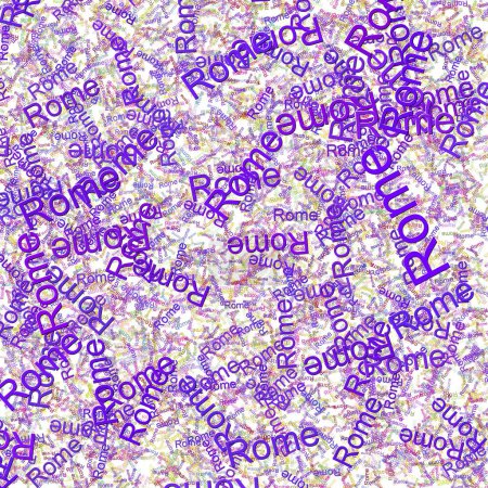 Téléchargez les photos : Confettis mots Rome lumineux Violet électriqueCoeur pourpre - en image libre de droit