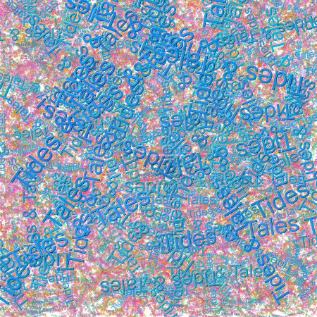 Téléchargez les photos : Mots confettis Marées Contes lumineux HeliotropeCerise - en image libre de droit