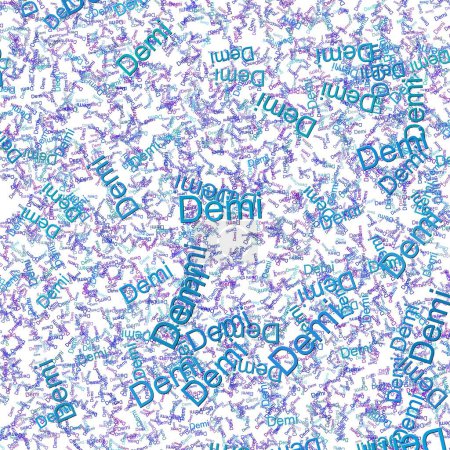 Téléchargez les photos : Mots confettis Demi Purple HeartPersian Blue - en image libre de droit