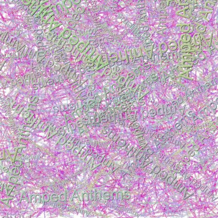 Photo for Confetti words Amped Anthems  Shocking PinkRed Violet - Royalty Free Image