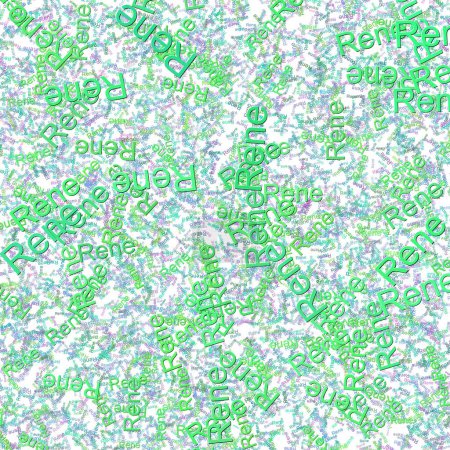 Téléchargez les photos : Confettis mots René TurquoiseScreamin vert - en image libre de droit