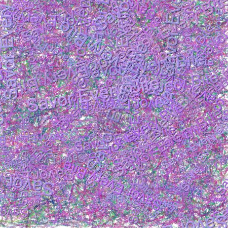 Foto de Confetti palabras saborear cada mordedura brillante CeriseRed Violeta - Imagen libre de derechos