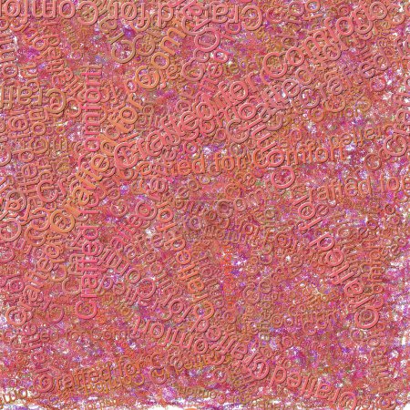Photo for Confetti words Crafted for Comfort bright Red VioletCerise - Royalty Free Image