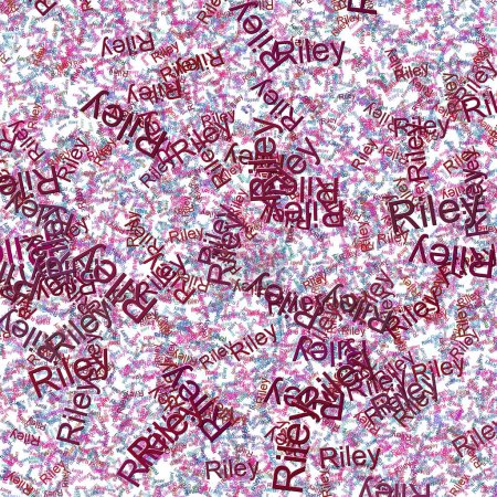 Téléchargez les photos : Mots confettis Riley brillant CeriseRose - en image libre de droit