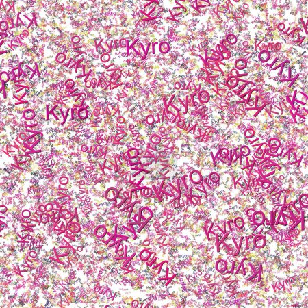 Téléchargez les photos : Confettis mots Kyro lumineux RazzmatazzRose - en image libre de droit