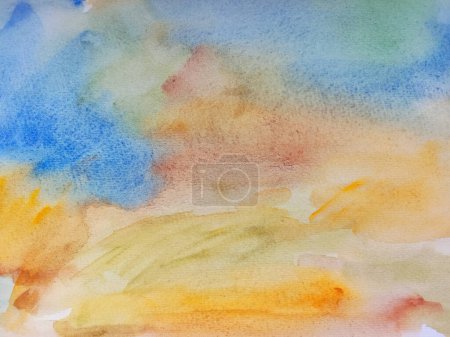 Abstract watercolor background. Fluid painting abstract texture. Colorful gradient