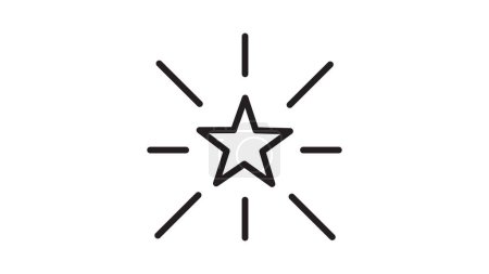 Premium star icon or logo in vector outline style. High-quality sign and symbol on a white background. 