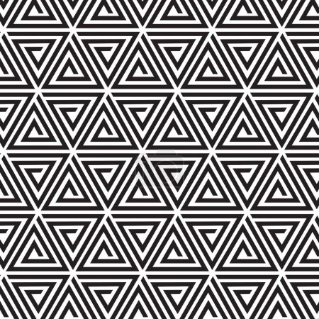 Ilustración de Moderna textura elegante repetición geométrica con espiral triángulos vector de fondo - Imagen libre de derechos