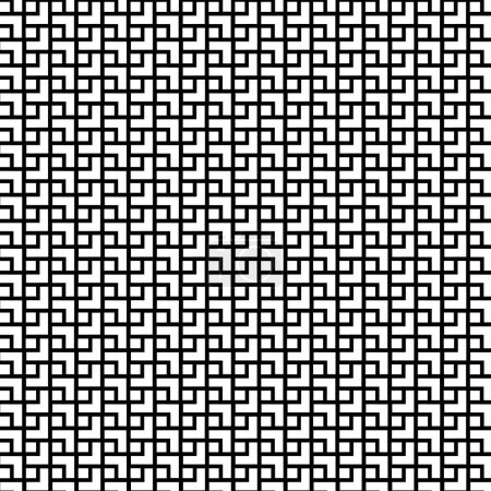 Ilustración de Inconsútil art deco patrón de vectores superposición - Imagen libre de derechos