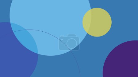 Illustration for Creative modern abstract geometric circles vector background - Royalty Free Image