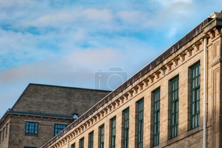 Salts Mill, former Victorian textile mill, built by Titus Salt in Saltaire, Bradford, West Yorkshire. 