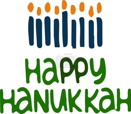 Téléchargez les photos : Logos spécifiques à la fête de Hanoukka, un jour férié spécifique à Israël. Ces dessins sont réalisés dans plusieurs palettes de couleurs et dans différentes formes - en image libre de droit