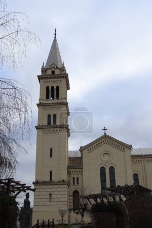 Téléchargez les photos : Monastery church found in Sighisoara, immortalized in different angles - en image libre de droit