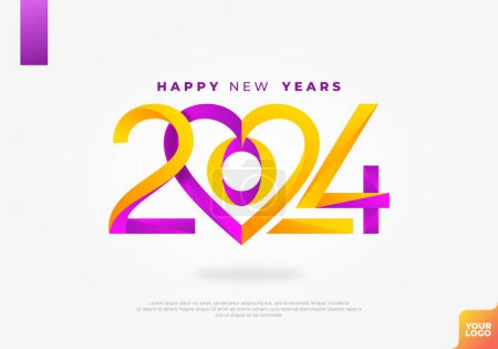 Téléchargez les photos : Happy New Year's 2024 fond. - en image libre de droit