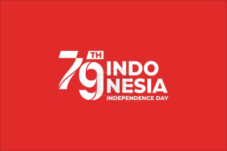 Téléchargez les illustrations : 78e indonésienne icône de logotype de jour de l'indépendance - en licence libre de droit