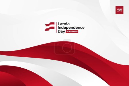 Illustration for Latvia flag background, 18th of november latvia independence day. - Royalty Free Image