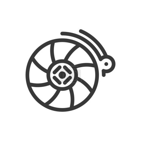 Illustration for Car clutch disc outline icon pixel perfect good for website or mobile app - Royalty Free Image