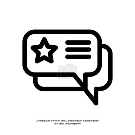 Illustration for Testimonials outline icon pixel perfect for website or mobile app - Royalty Free Image