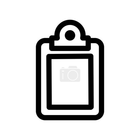 Illustration for Clipboard outline icon pixel perfect for website or mobile app - Royalty Free Image