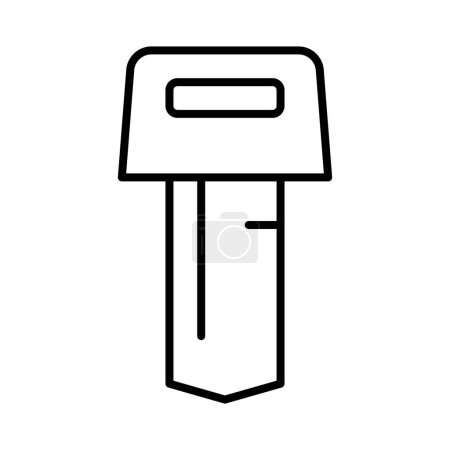 Illustration for Car key outline thin icon. balance symbol. good for web and mobile app - Royalty Free Image