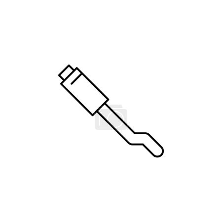 Téléchargez les illustrations : Echaust contour icône mince. symbole de balance. bon pour le web et l'application mobile - en licence libre de droit
