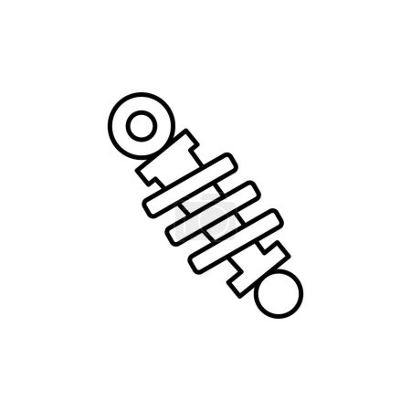 Illustration for Shock absorber outline thin icon. balance symbol. good for web and mobile app - Royalty Free Image