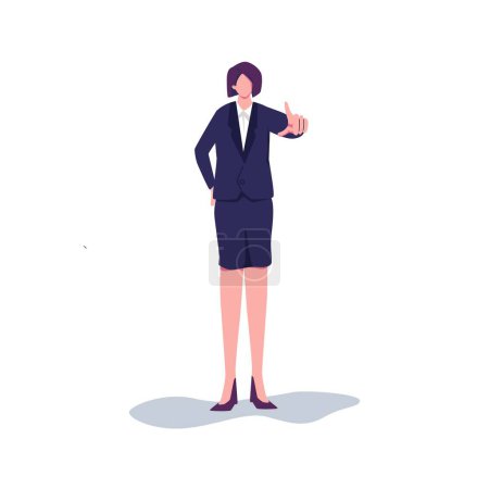 Illustration for Person pointing with index finger 1 - Royalty Free Image