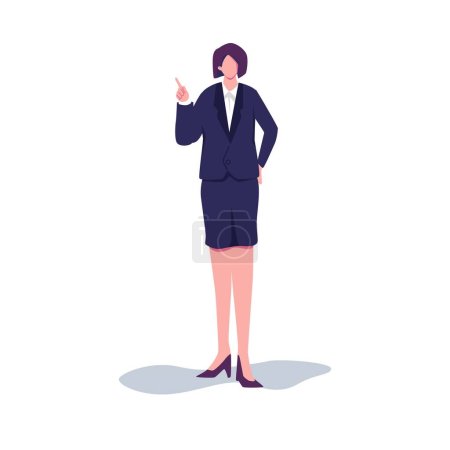 Illustration for Person pointing with index finger 1 - Royalty Free Image