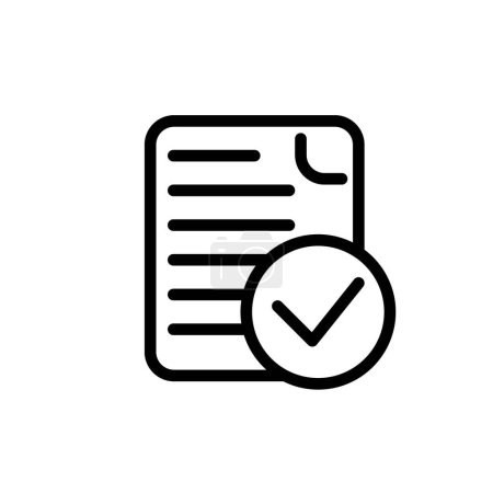Illustration for Approve outline icon pixel perfect for website or mobile app - Royalty Free Image