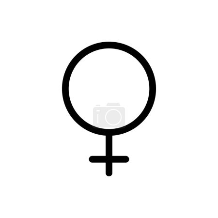 Téléchargez les illustrations : Icône de contour féminin pixel design vectoriel parfait bon pour le site Web et l'application mobile. homme genre icône - en licence libre de droit