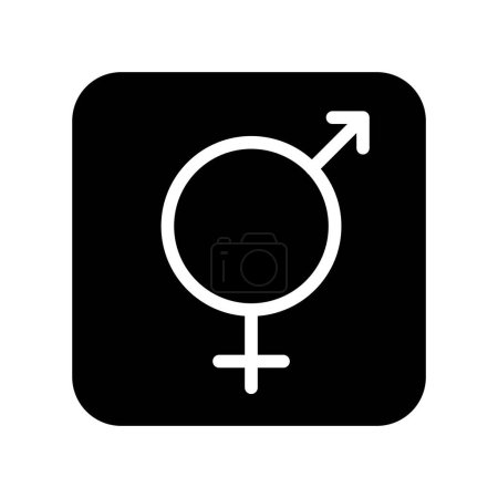 Illustration for Sexuality solid icon vector design good for website and mobile app. man gender icon - Royalty Free Image