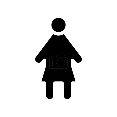 Ilustración de Diseño de vectores de icono sólido femenino bueno para el sitio web y la aplicación móvil. hombre icono de género - Imagen libre de derechos