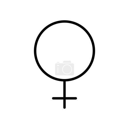 Téléchargez les illustrations : Silhouette féminine conception vectorielle icône mince bon pour le site Web et l'application mobile. homme genre icône - en licence libre de droit