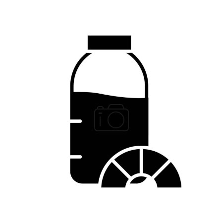 Illustration for Water balance solid icon vector design good for website or mobile app - Royalty Free Image