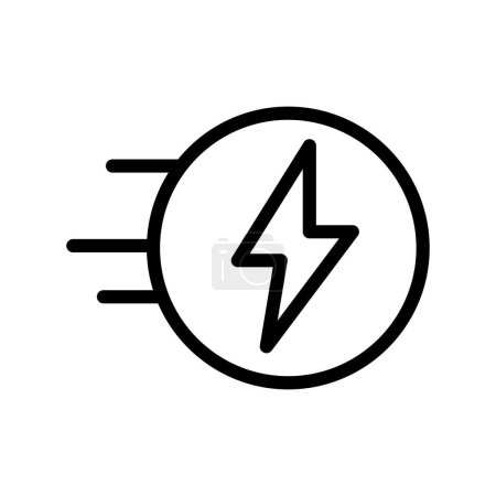Illustration for Fast charging outline icon pixel perfect vector design good for website and mobile app - Royalty Free Image