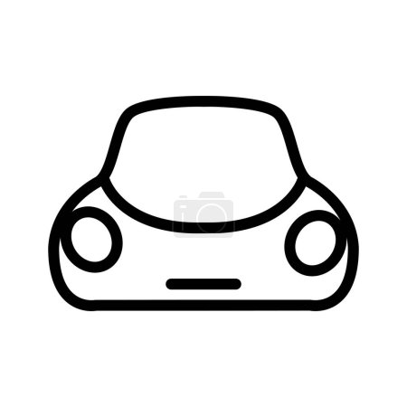 Téléchargez les illustrations : Electric car outline icon pixel perfect vector design good for website and mobile app - en licence libre de droit