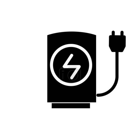 Illustration for Charging station solid icon vector design good for website and mobile app - Royalty Free Image