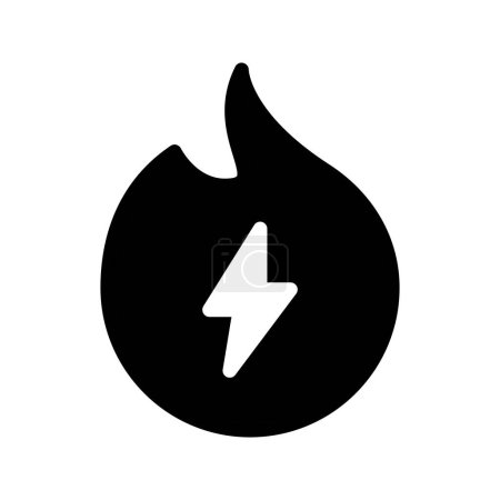 Ilustración de Calor energía sólido icono vector diseño bueno para el sitio web y la aplicación móvil - Imagen libre de derechos