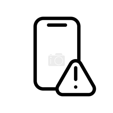 Notruf Umriss Symbol Pixel perfektes Vektordesign gut für Website und mobile App
