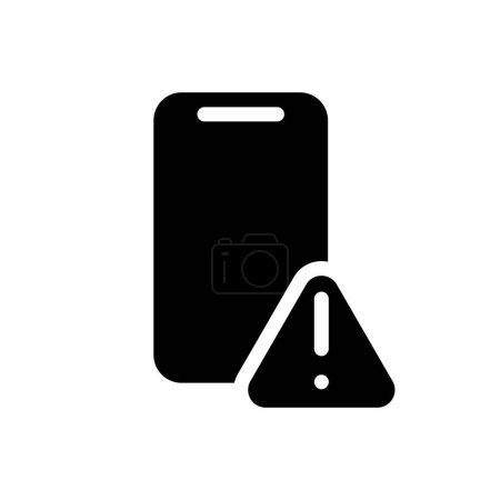 Notruf solide schwarze Icon-Vektor-Design gut für Website und mobile App